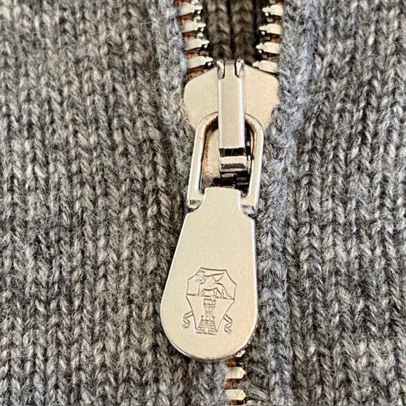 BRUNELLO CUCINELLI Gray Cashmere Full Zip Cardigan Sweater Jacket XL - Picture 7 of 16